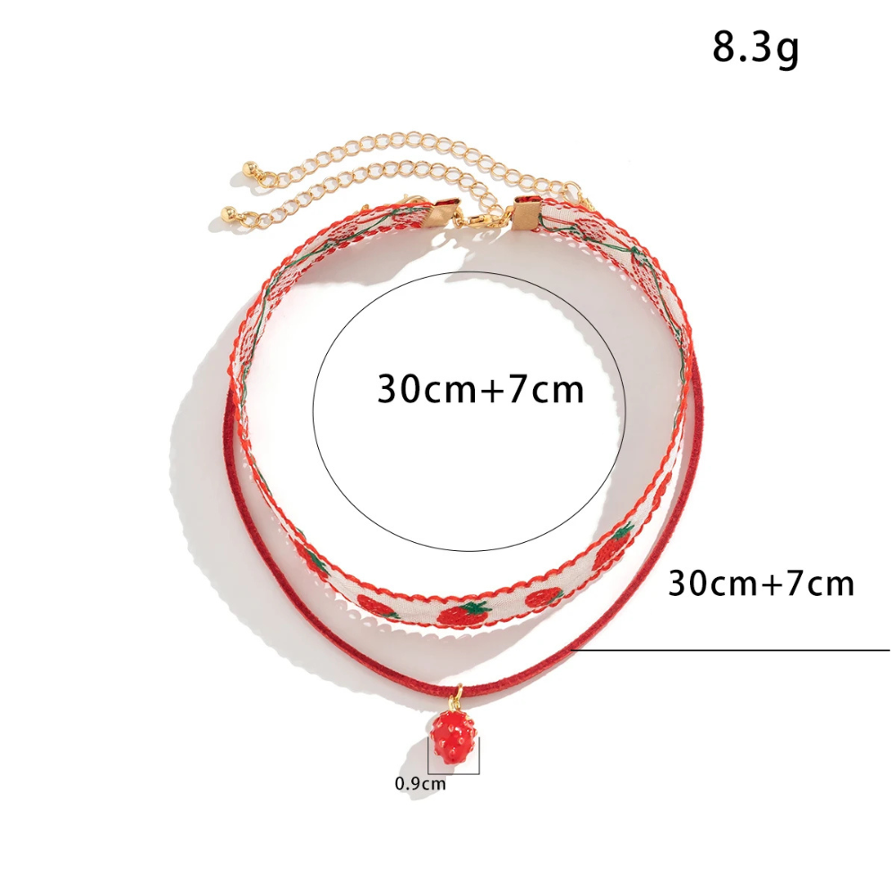 Collier Fraise fille