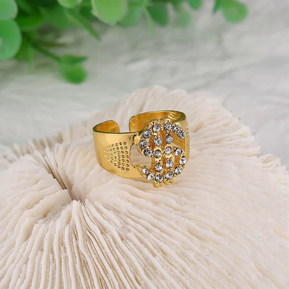 Bague Dollar Or ouverte