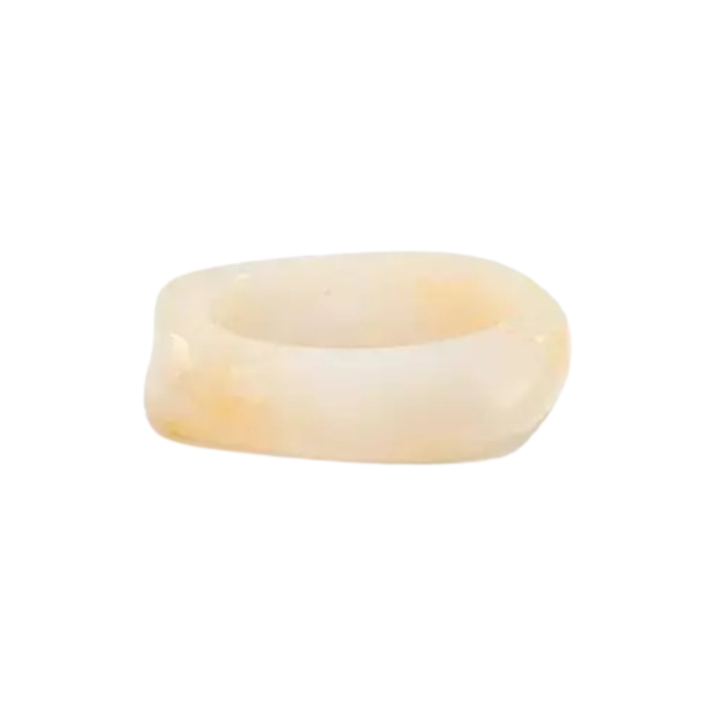 Bracelet Résine Ivoire Effet Pierre femme