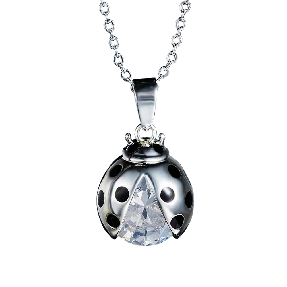 Collier Coccinelle Diamant argent