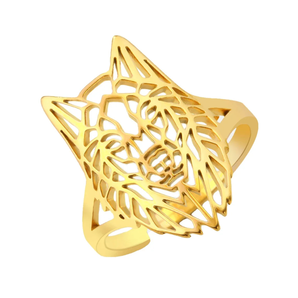 Bague Loup Origami
