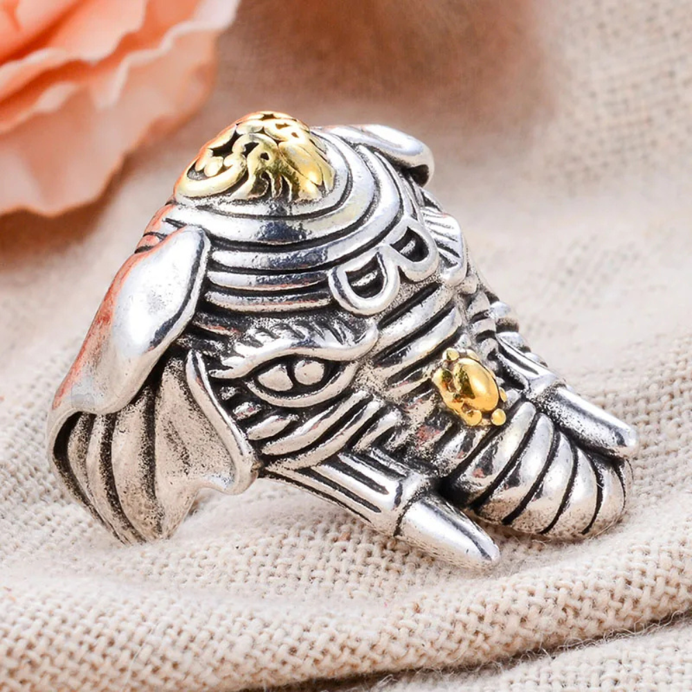 Bague Tête Éléphant Thaï femme