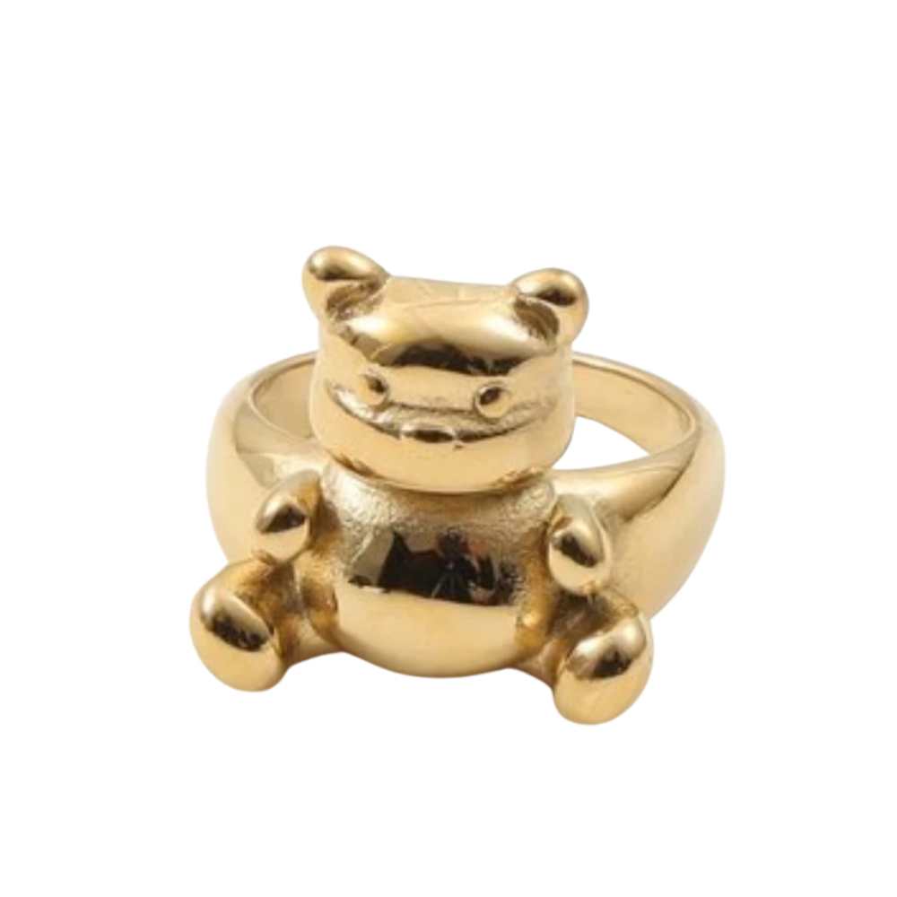 Bague Ourson Doré femme