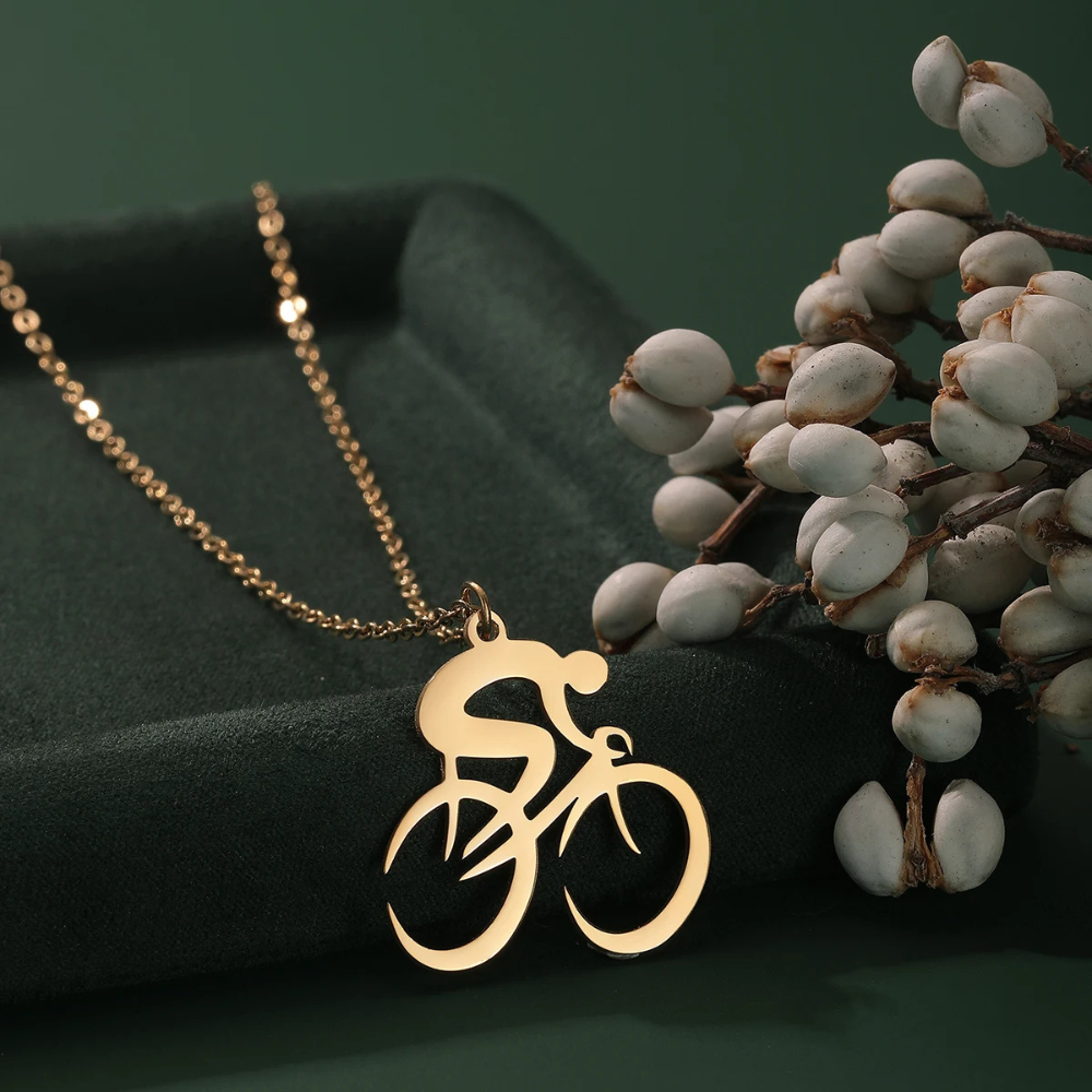 Collier Cycliste doré