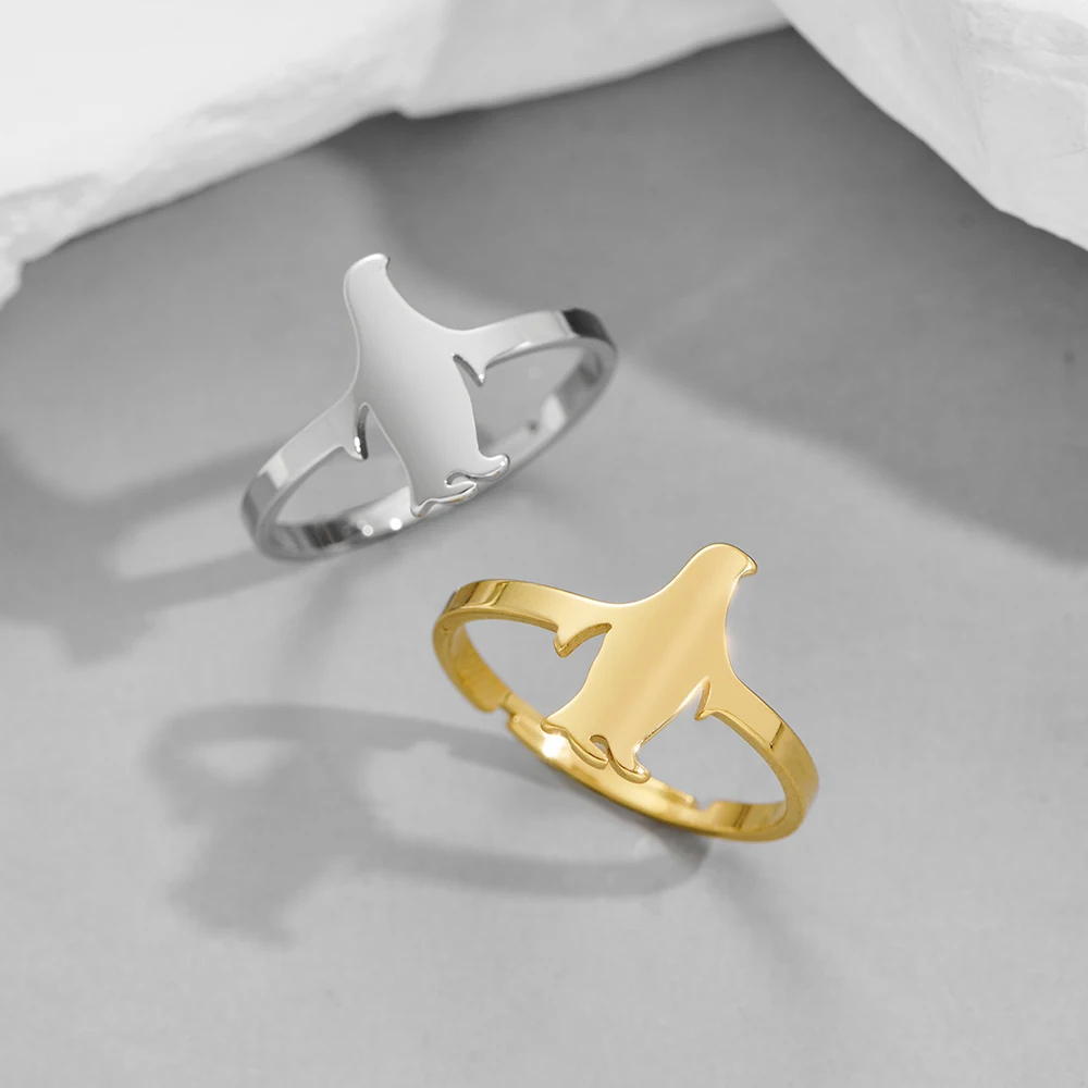 Bague Pingouin acier