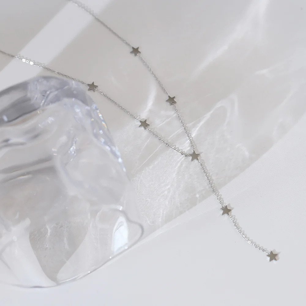 Collier Cravate Étoile acier