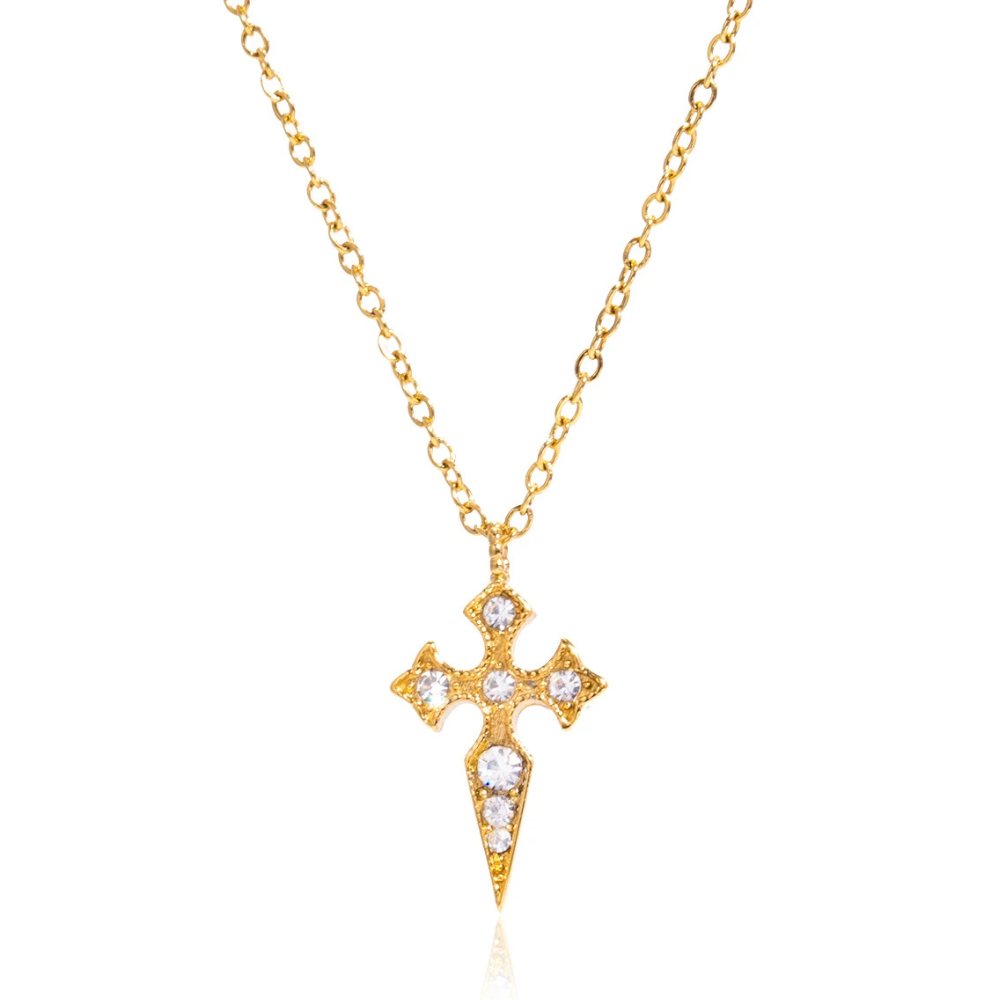 Collier Croix Pointue Femme