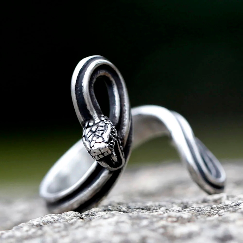 Bague Serpent Agressif cobra