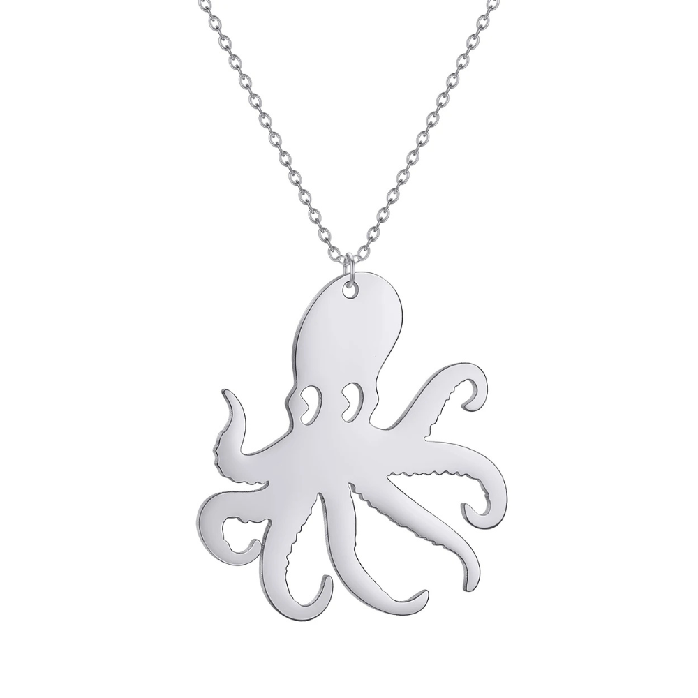 Collier Pieuvre Femme argent