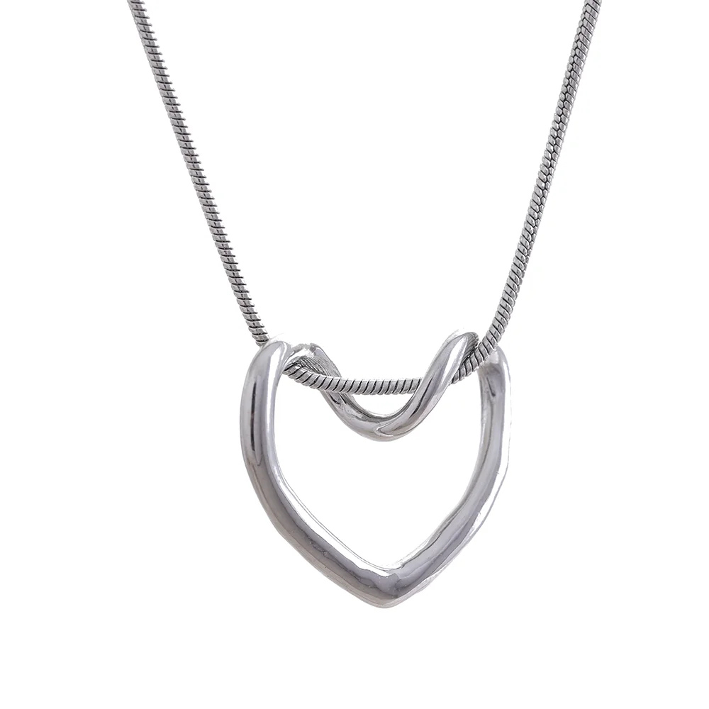 Collier Coeur Minimaliste argent