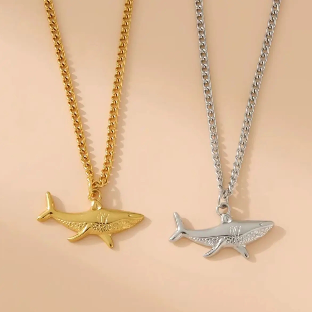 Collier Baleine acier inox