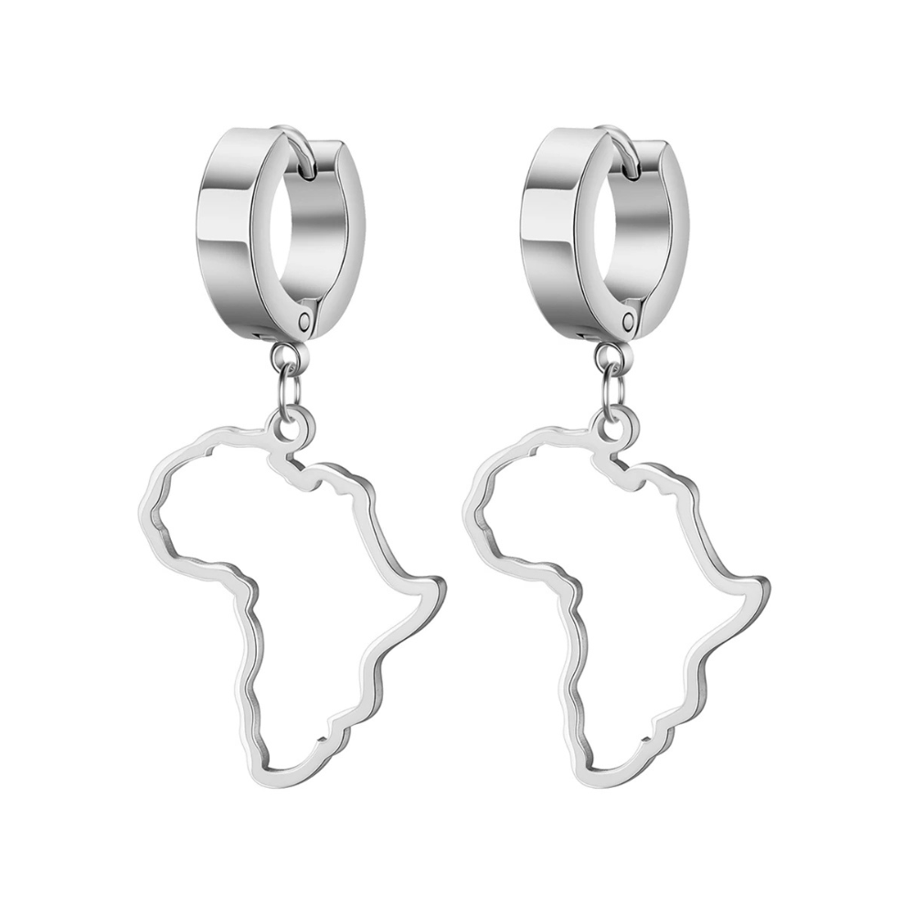 Boucles d'Oreilles breloque Afrique