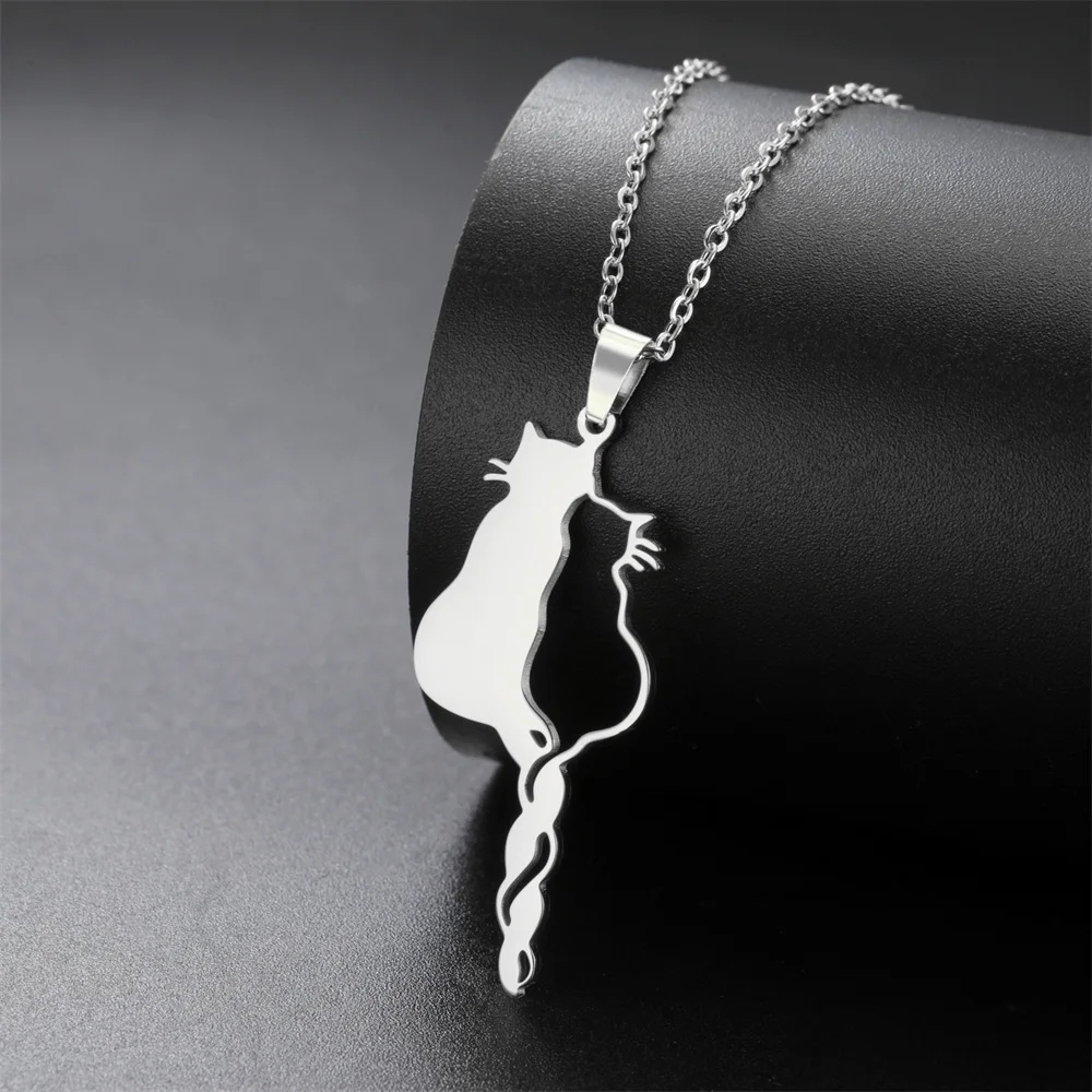 Collier Chat Amour couple
