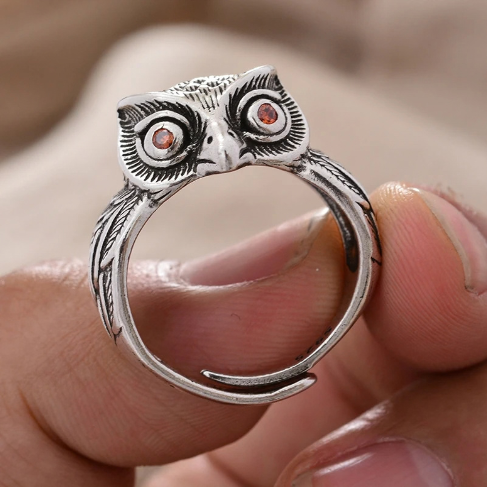Bague Anneau Hibou homme