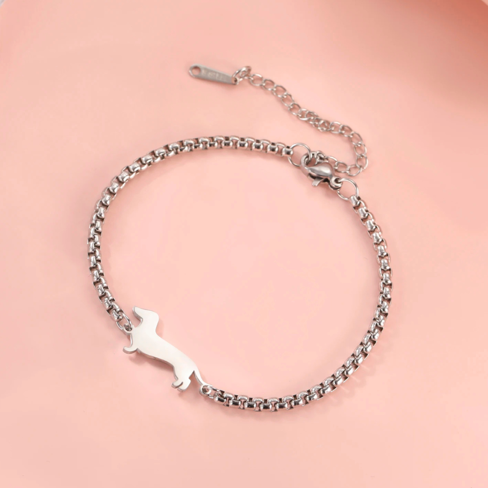 Bracelet Teckel Femme chaine