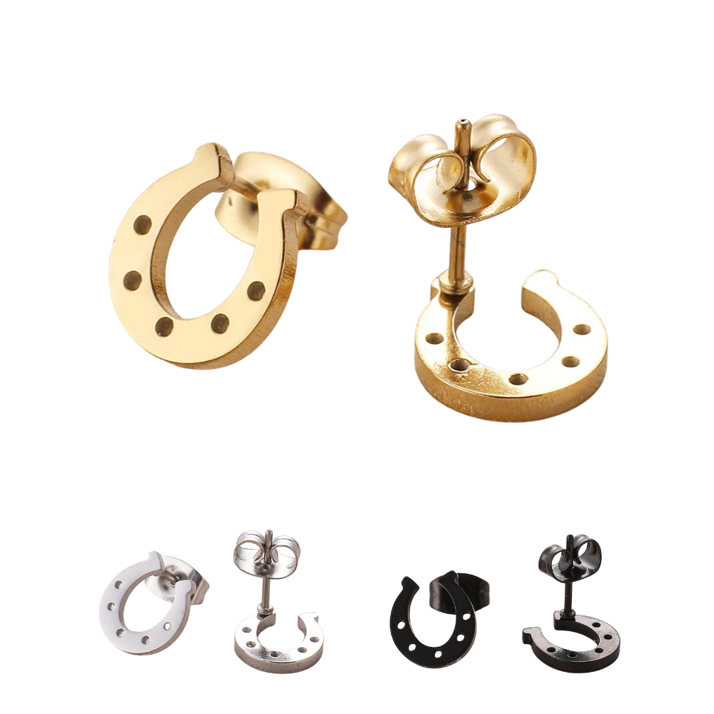 Boucles d'Oreilles Fer à Cheval Simples