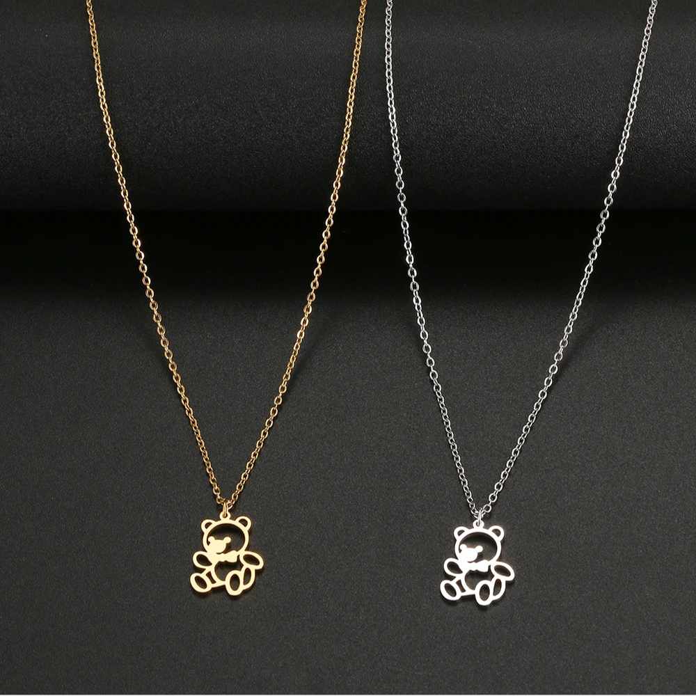 Collier Nounours pendentif