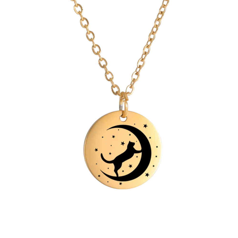 Collier Chat Nuit