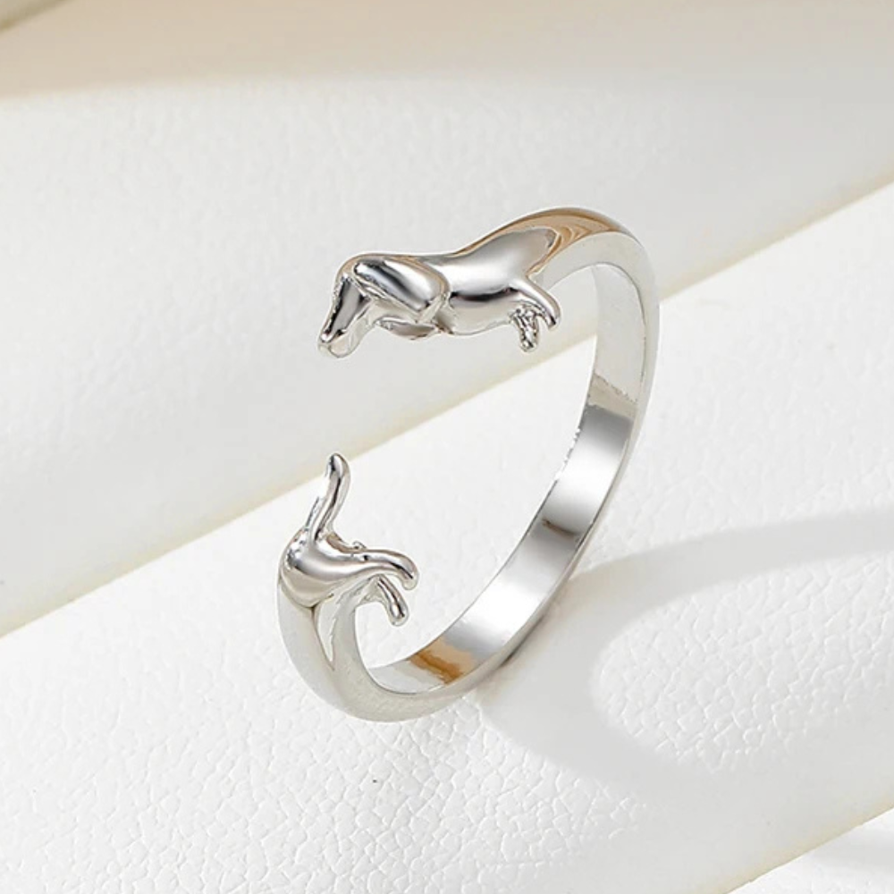 Bague Teckel Couleur argent