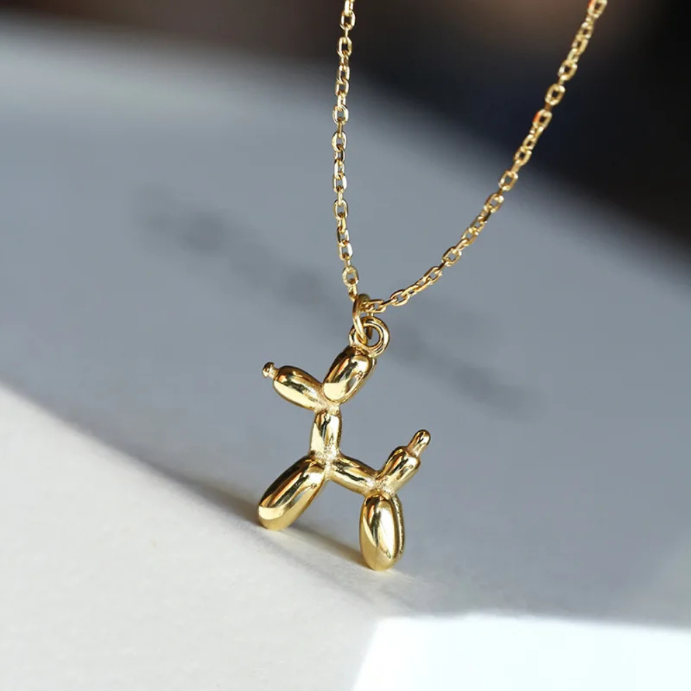 Collier Chien Ballon fille