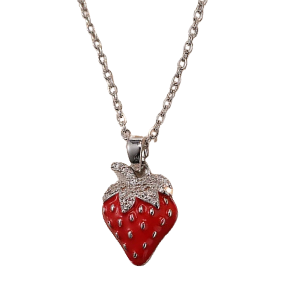 Collier Fraise Argent