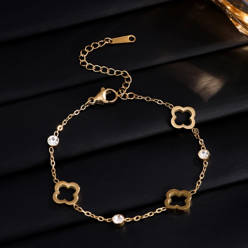 Bracelet Trèfle et diamant