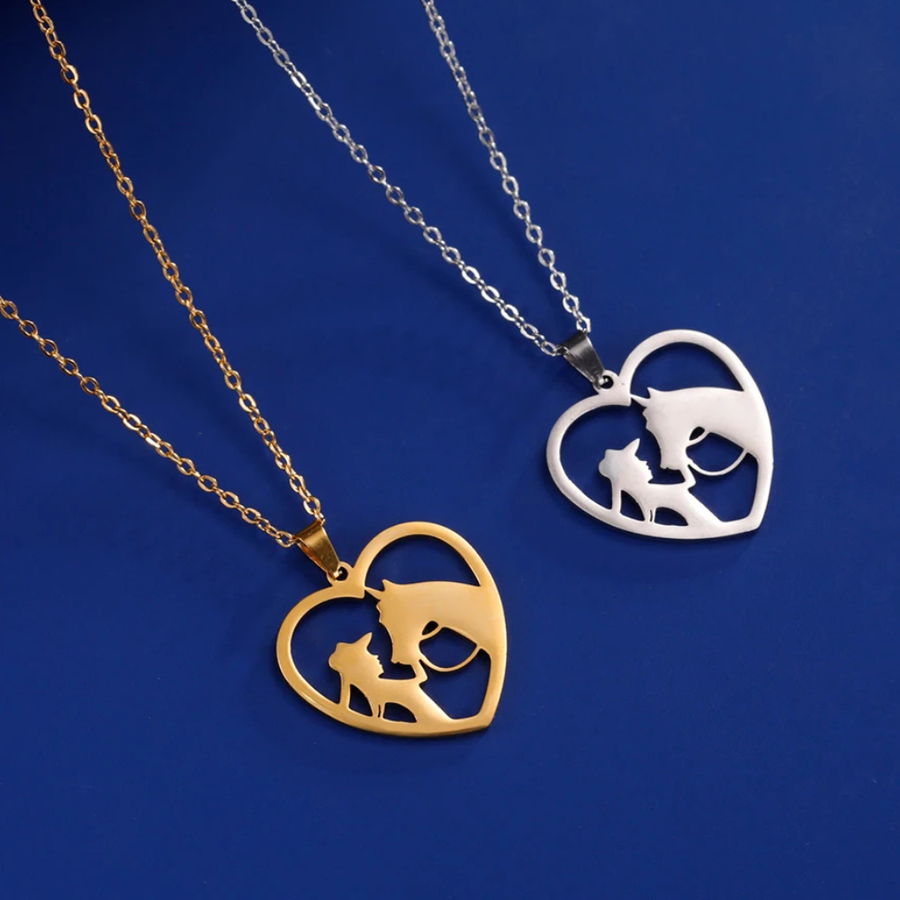 Collier Cavalière fille acier