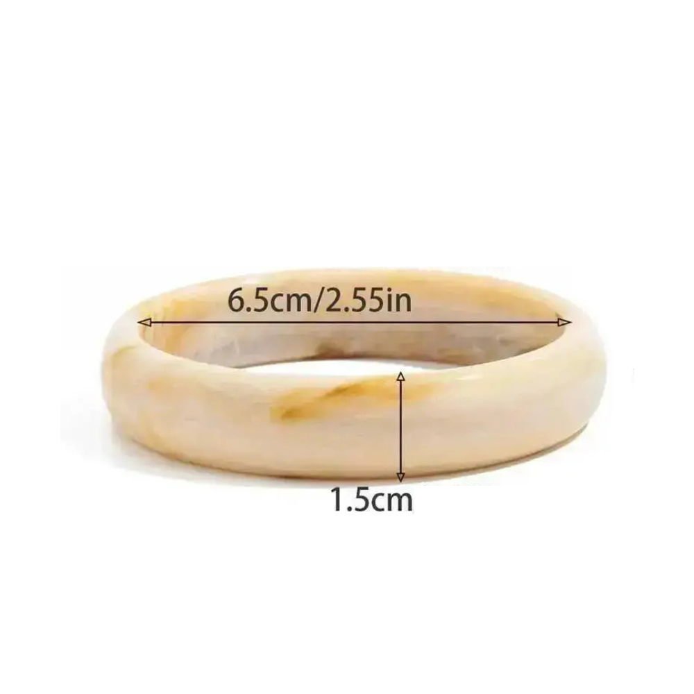 Bracelet Résine Blanc Cassé femme