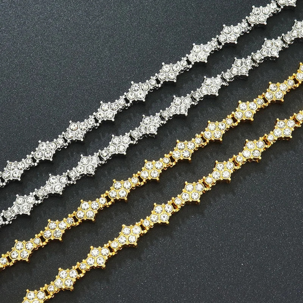 Bracelet Petites Fleurs diamant
