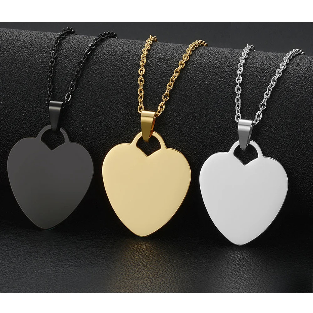 Collier Coeur Personnalisable pendentif