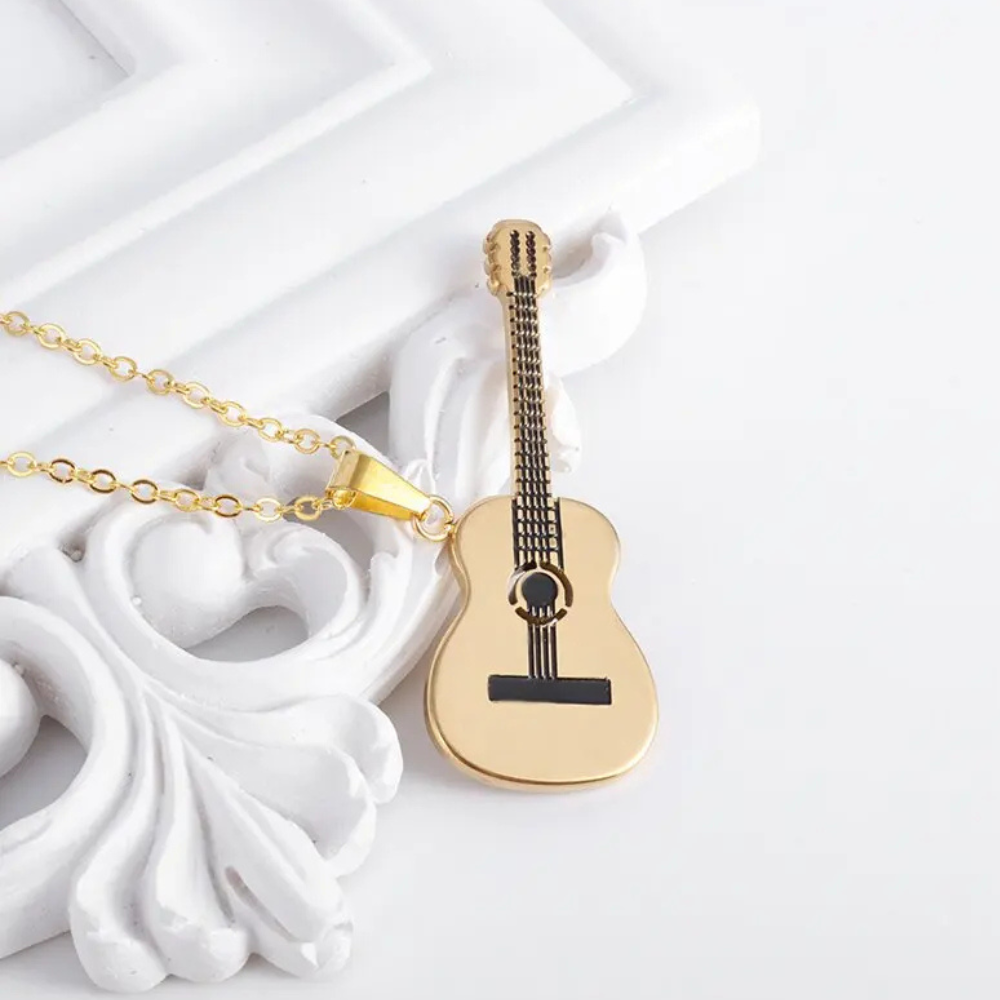 Pendentif Guitare Gitan or