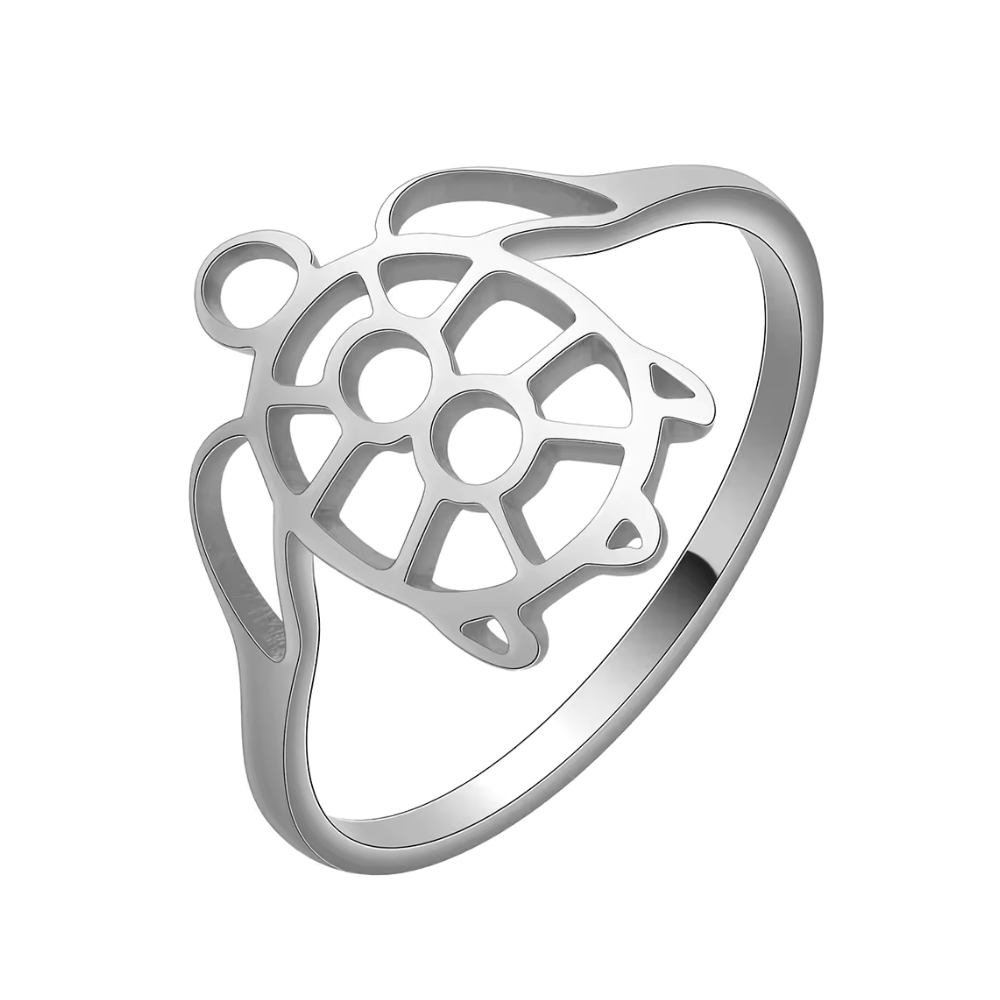 Bague Tortue de Mer acier
