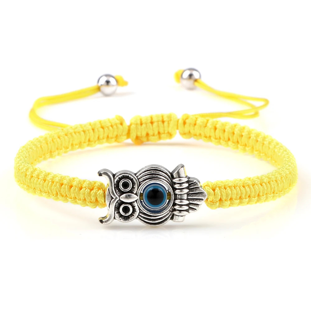 Bracelet Chouette jaune