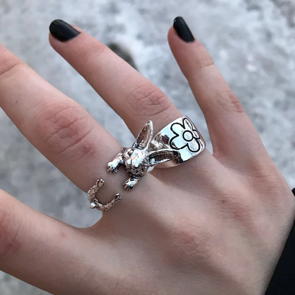 Bague Lapin Alice argent