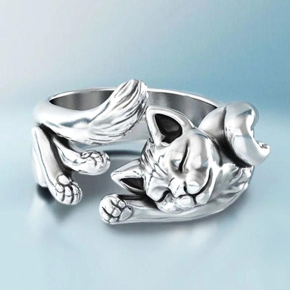Bague Chat Beauté reglable