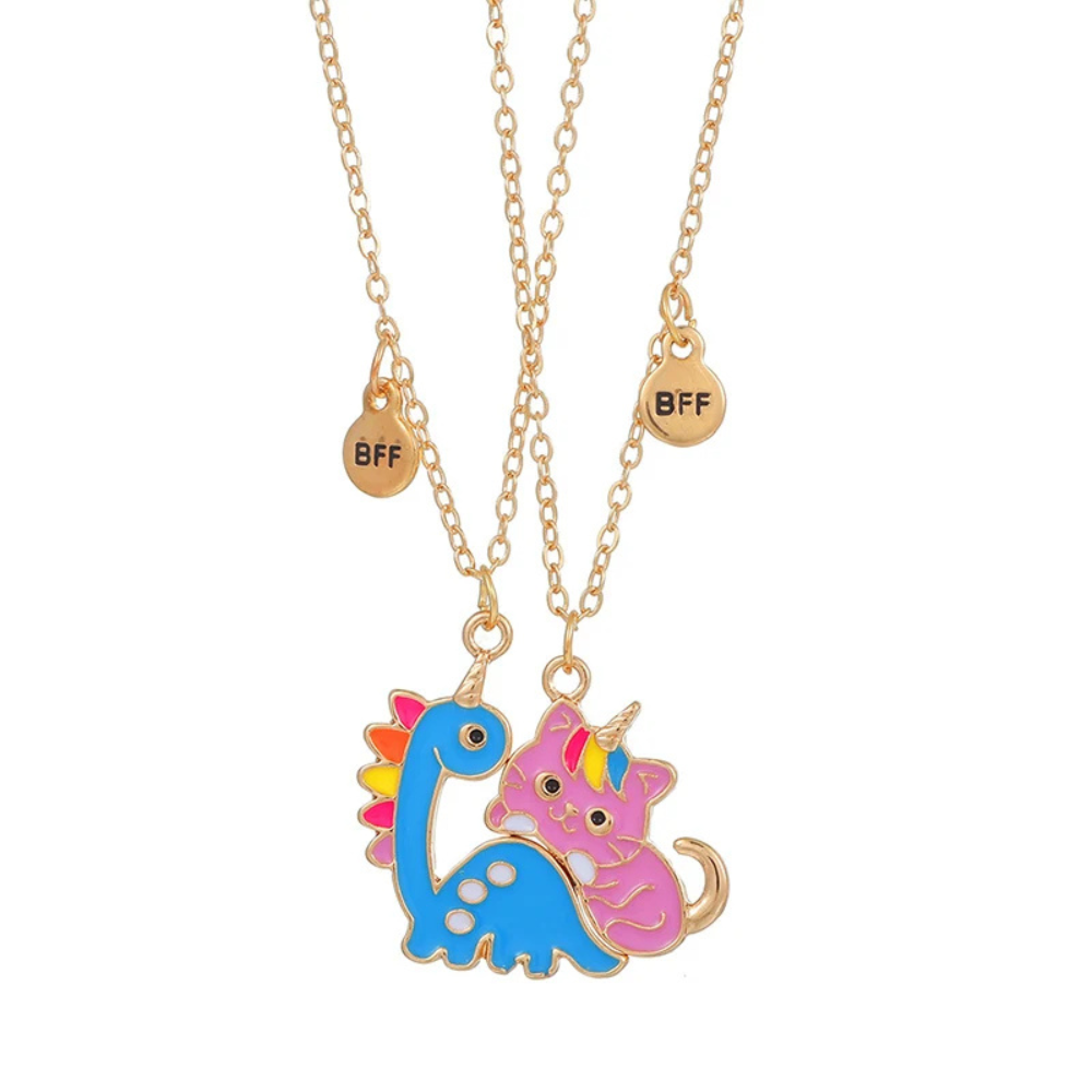 Collier BFF Dino & Chat