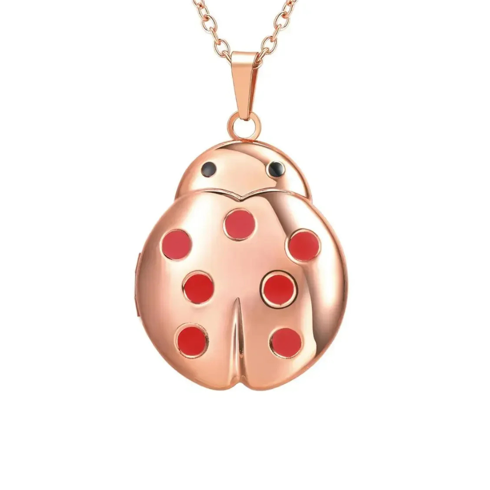 Collier Coccinelle point rouge