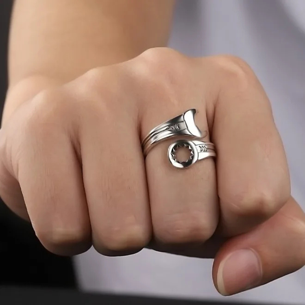 Bague Clé Plate homme