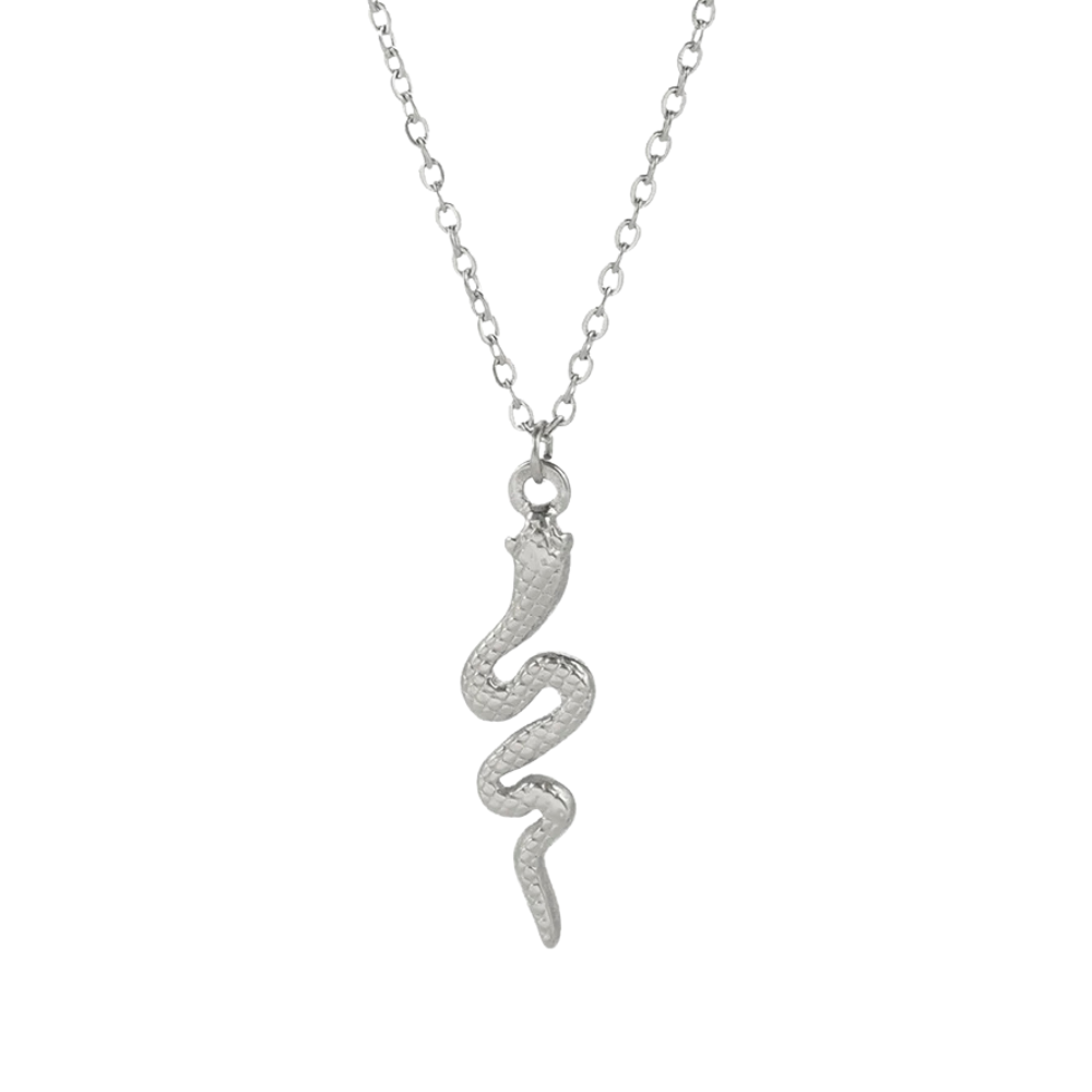 Collier Serpent Design argent
