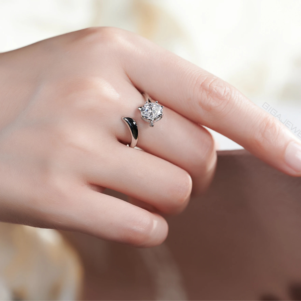 Bague Diamant Queue argent