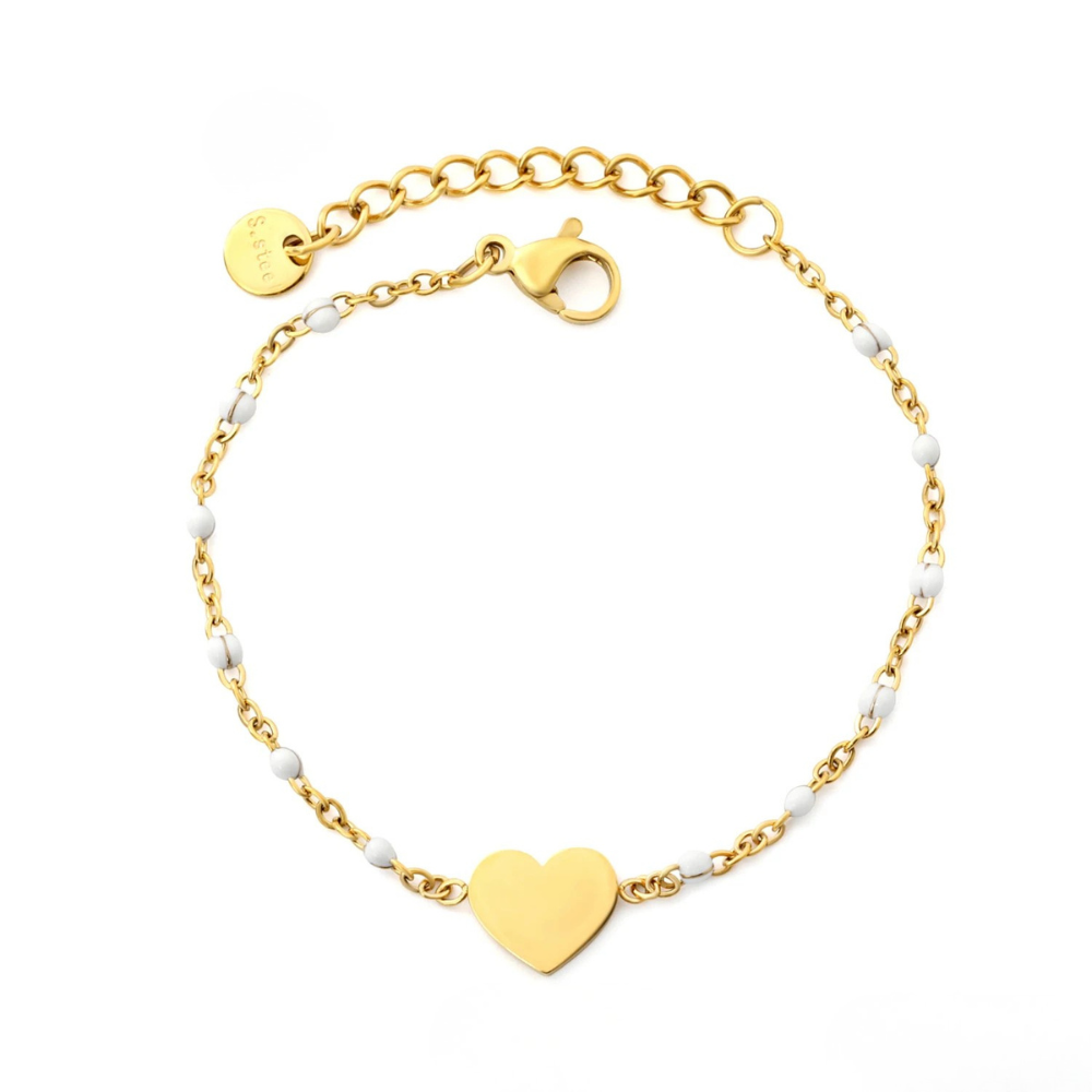 Bracelet Cœur blanc