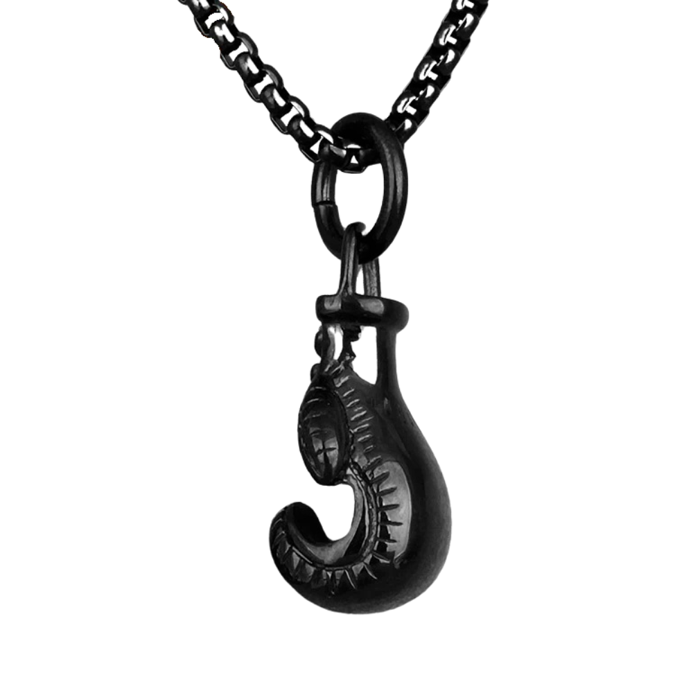 Collier Pendentif Gant de Boxe noir