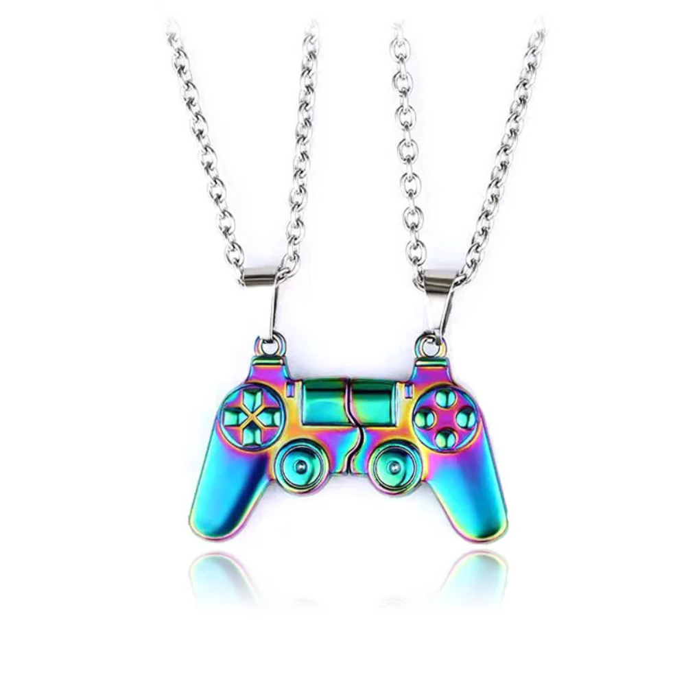 Collier Pendentif Manette PS2 acier