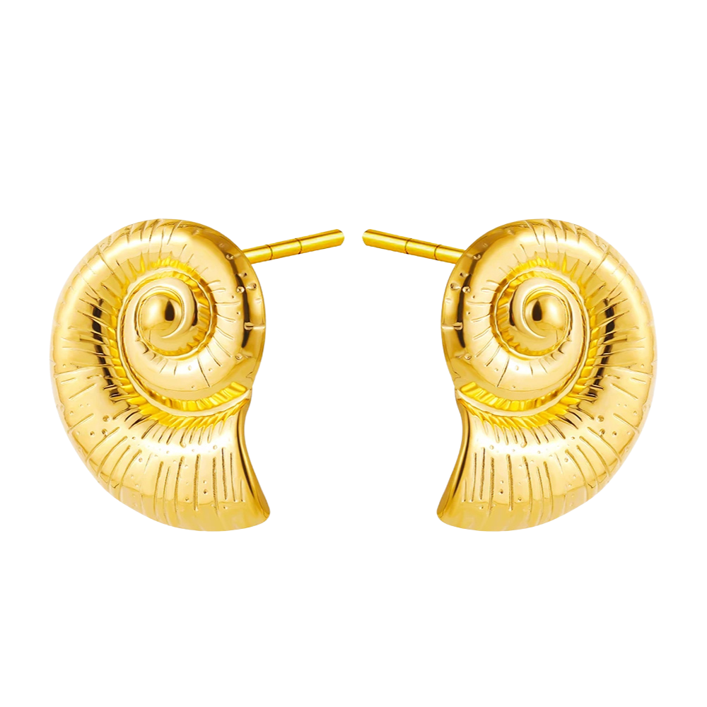 Boucles d'Oreilles Coquillage Or