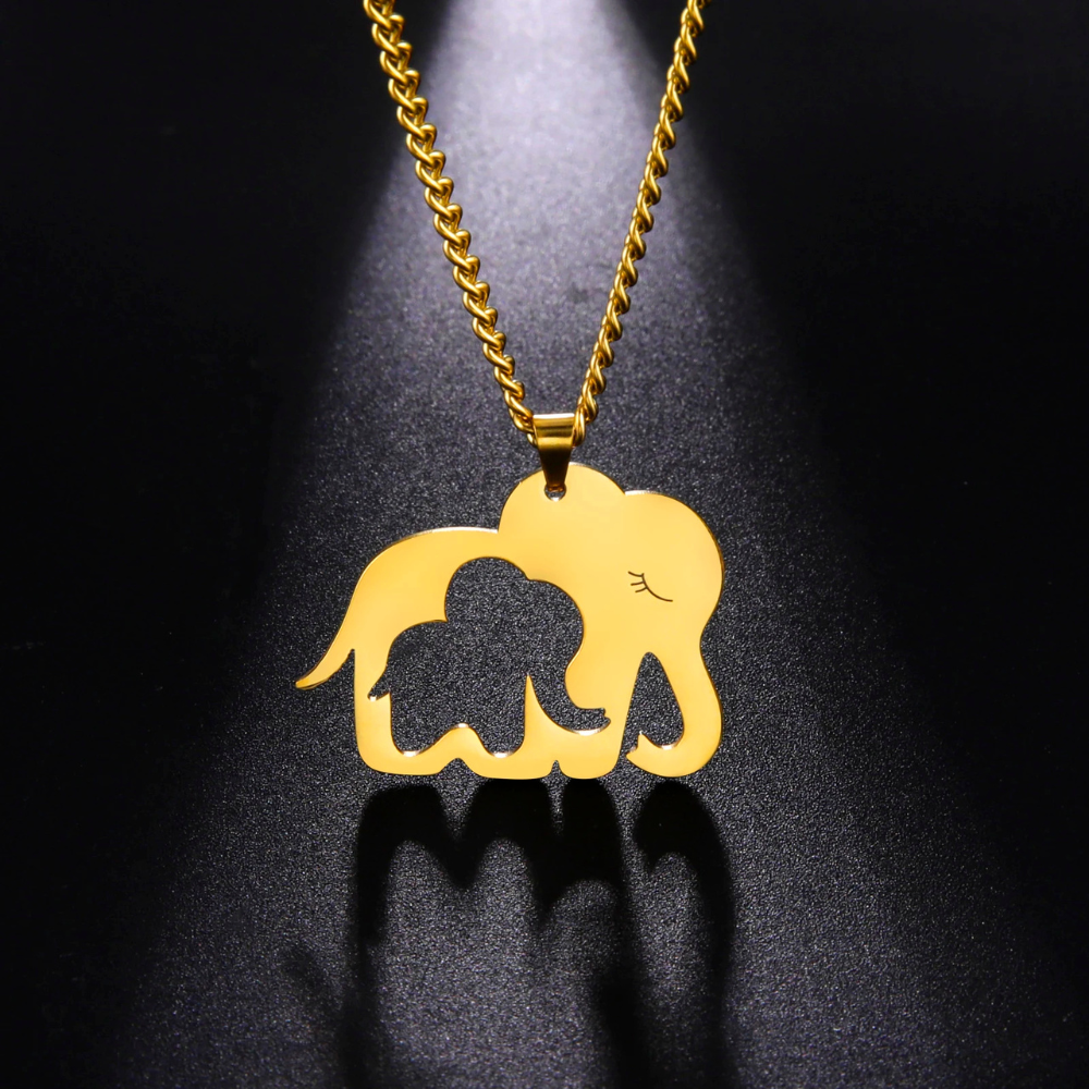 Collier Éléphant Enfant pendentif
