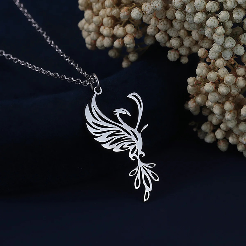 Collier Phoenix Grandiose pendentif argent