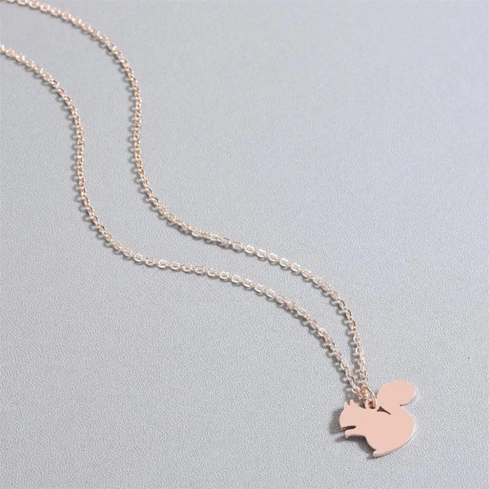 Collier Écureuil rose