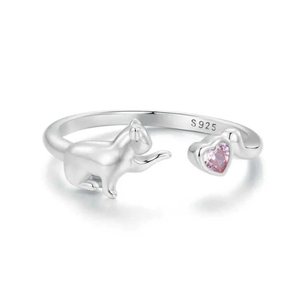 Bague Chat Argent femme