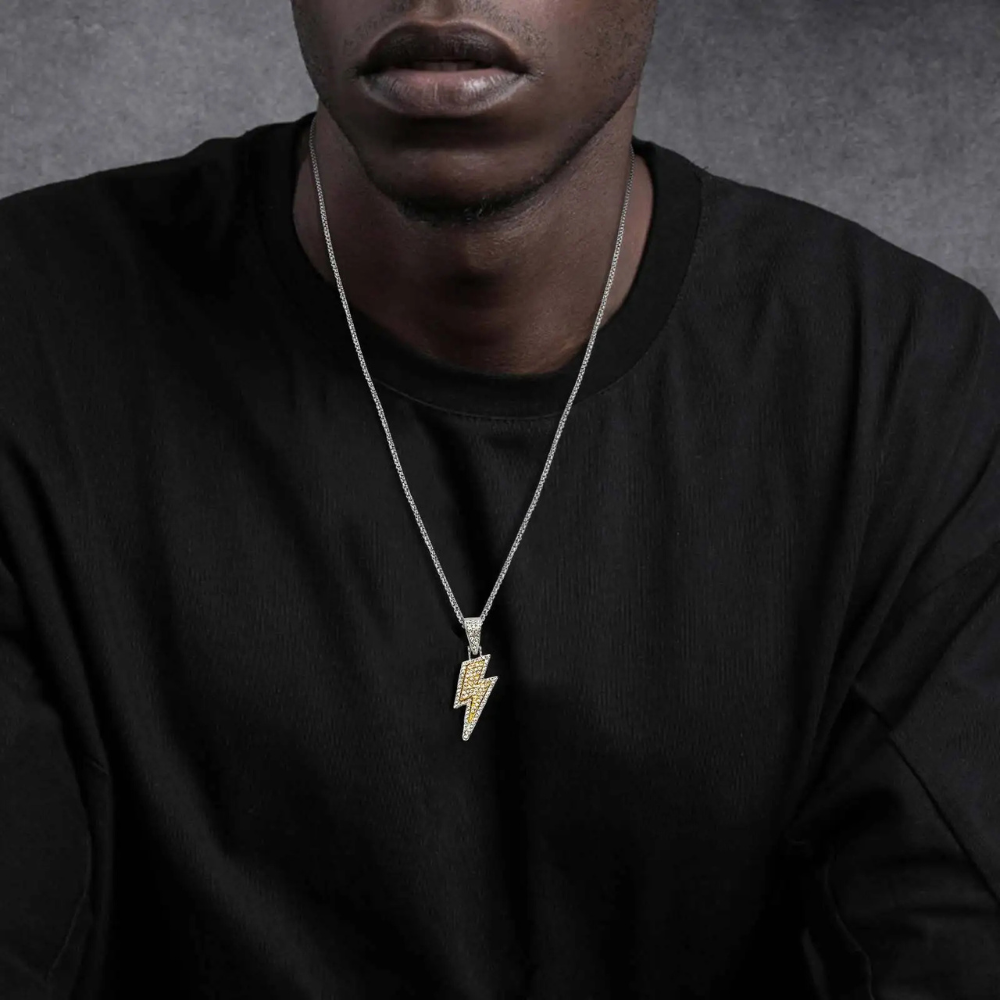 Collier Éclair Homme