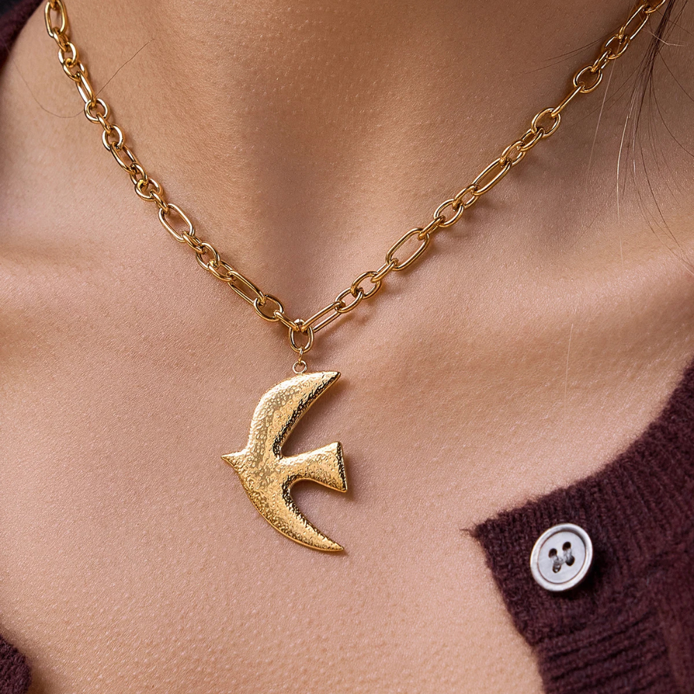Collier Oiseau Design or